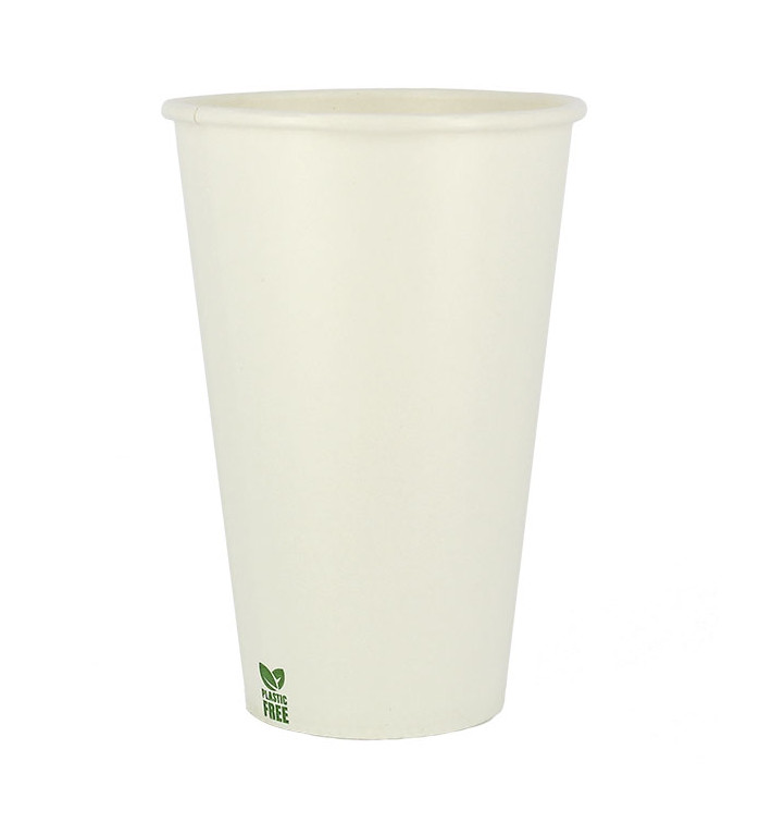 Plastikfreier Pappbecher 12 Oz/360ml Weißer Ø8cm (50 Stück) Plastikfreier Pappbecher 12 Oz/360ml Weißer Ø8cm (50 Stück)