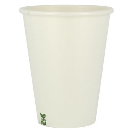 Plastikfreier Pappbecher 14 Oz/420ml Weißer Ø9cm (50 Stück)