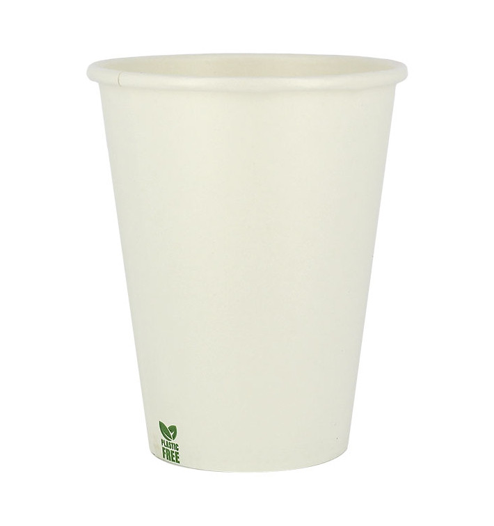 Plastikfreier Pappbecher 14 Oz/420ml Weißer Ø9cm (50 Stück) Plastikfreier Pappbecher 14 Oz/420ml Weißer Ø9cm (50 Stück)