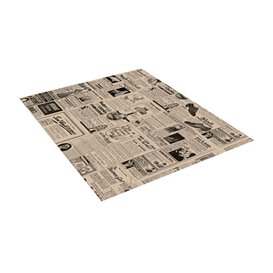Wachspapier fettdicht für Burger Times Kraft 28x34cm (1.000 Stück)