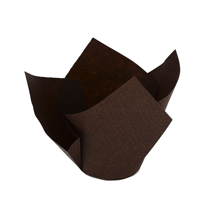 Muffinförmchen Tulpe Twist Ø50x65/98 mm Braun (2.000 Stück) Muffinförmchen Tulpe Twist Ø50x65/98 mm Braun (2.000 Stück)