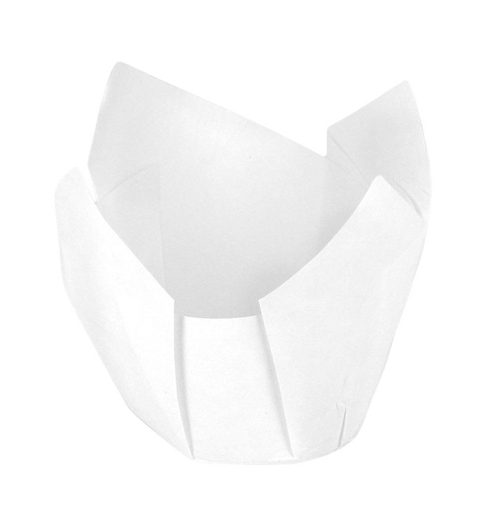 Muffinförmchen Tulpe Ø50x42/72 mm weiß (2160 Stück) Muffinförmchen Tulpe Ø50x42/72 mm weiß (2160 Stück)