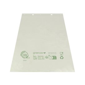 Flachbeutel Markt Home Compost “Be Eco!” 16x24cm (100 Stück)