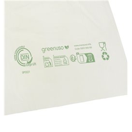 Flachbeutel Markt Home Compost “Be Eco!” 16x24cm (5.000 Stück)