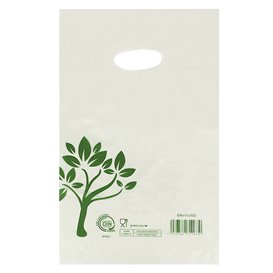 Plastiktüten mit Griffloch Home Compost “Be Eco!” 20x33cm (100 Stück)