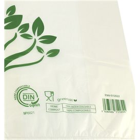 Hemdchenbeutel Home Compost “Be Eco!” 40x50cm (1.000 Stück)