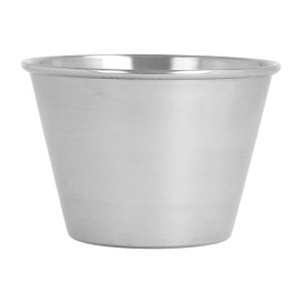 Soßenbecher aus Edelstahl 120ml (12 Stück)