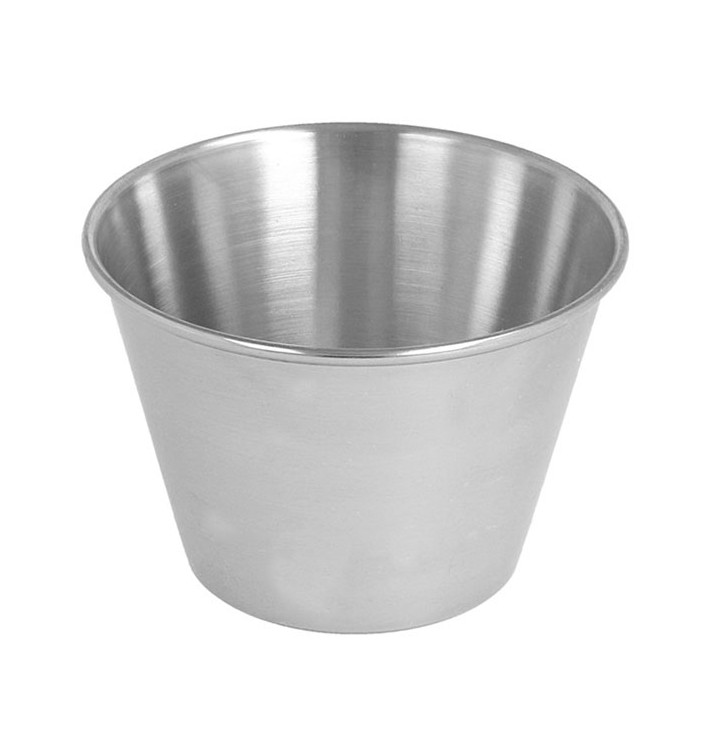 Soßenbecher aus Edelstahl 120ml (12 Stück) Soßenbecher aus Edelstahl 120ml (12 Stück)