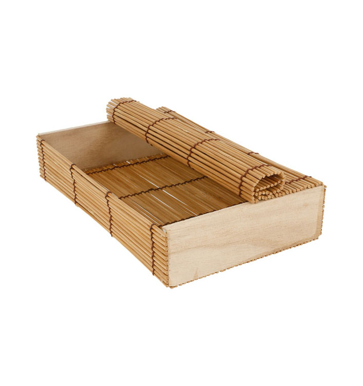 Schachtel aus Bambus für Sushi 23x13x4,5cm (1 Einh.) Schachtel aus Bambus für Sushi 23x13x4,5cm (1 Einh.)