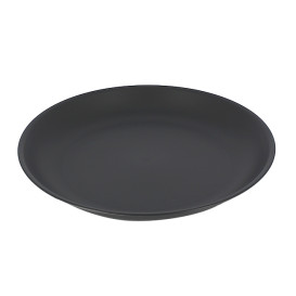 Wiederverwendbare Plastikteller PP Mineral Anthrazit Ø21cm (54 Stück)