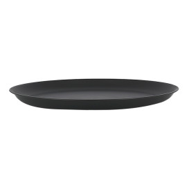 Wiederverwendbare Plastikteller PP Mineral Anthrazit Ø18cm (54 Stück)