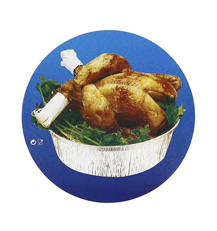 Pappdeckel für runde Aluschalen 935 und 1400ml (125 Stück) Pappdeckel für runde Aluschalen 935 und 1400ml (125 Stück)