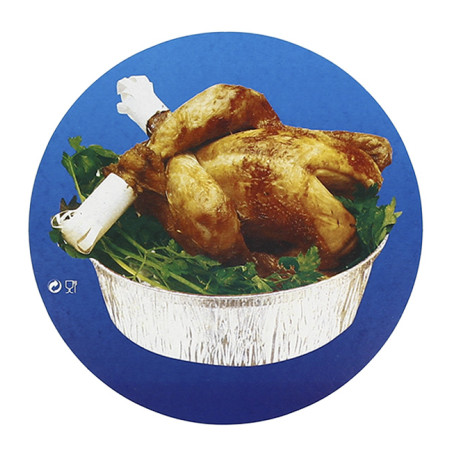 Pappdeckel für runde Aluschalen 935 und 1400ml (500 Stück)