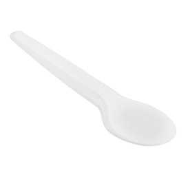 Kleiner Löffel Weiß 13cm (50 Stück)