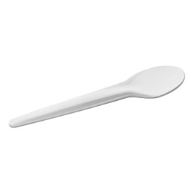Kleiner Löffel Weiß 13cm (50 Stück)