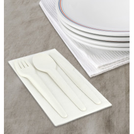 Papiergabel Weiß 17cm (50 Stück)