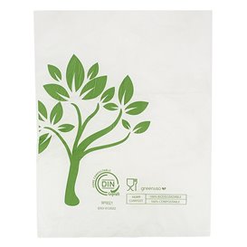 Flachbeutel Markt Home Compost “Be Eco!” 23x30,5cm (100 Stück)