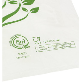 Flachbeutel Markt Home Compost “Be Eco!” 23x30,5cm (100 Stück)