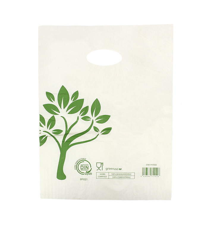 Plastiktüten mit Griffloch Home Compost “Be Eco!” 30x40cm (100 Stück) Plastiktüten mit Griffloch Home Compost “Be Eco!” 30x40cm (100 Stück)