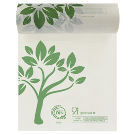 Rolle mit Flachbeutel Markt Home Compost “Be Eco!” 25x37cm (3.000 Stück)