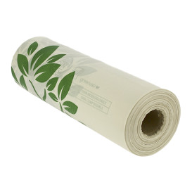 Rolle mit Flachbeutel Markt Home Compost “Be Eco!” 25x37cm (3.000 Stück)