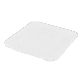 Pappschale Viereckig weiß 13x13cm (100 Stück)