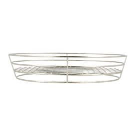 StahlKorb Oval Silber 280x205x57mm (24 Stück)