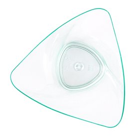 Servierschüssel Plastik Dreieckig "Water Green" 100ml (24 Stück)
