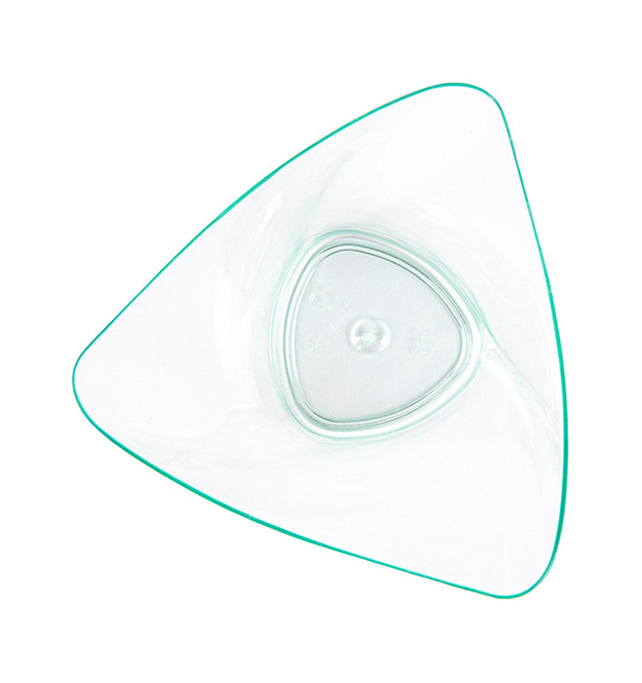 Servierschüssel Plastik Dreieckig "Water Green" 100ml (576 Stück) Servierschüssel Plastik Dreieckig "Water Green" 100ml (576 Stück)