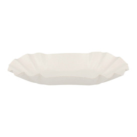 Pommesschalen Oval aus Pappe 16,5x10x3,5cm (250 Stück)