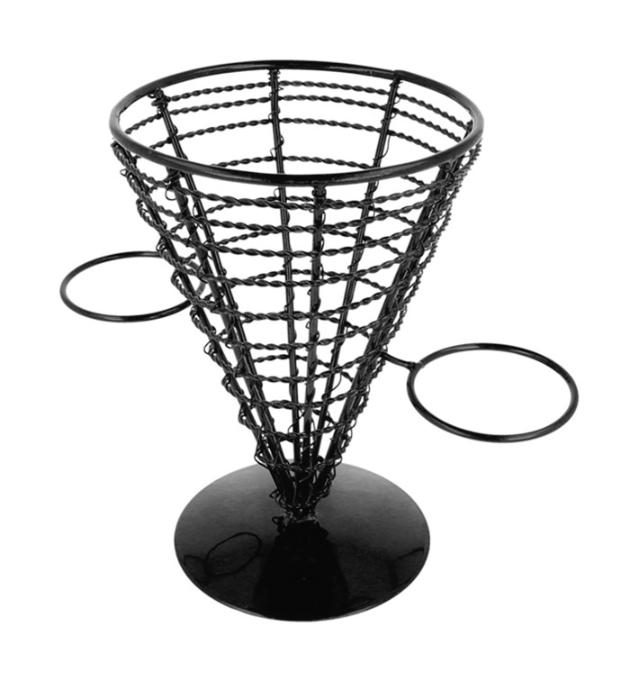Halter für 1 Pommestüte + 2 Soβenbecher Ø128x180mm (6 Stück) Halter für 1 Pommestüte + 2 Soβenbecher Ø128x180mm (6 Stück)