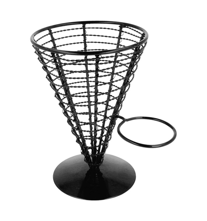 Halter für 1 Pommestüte + 1 Soβenbecher Ø128x180mm (6 Stück) Halter für 1 Pommestüte + 1 Soβenbecher Ø128x180mm (6 Stück)