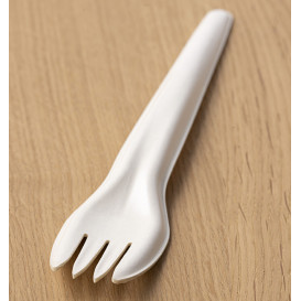 Papiergabel Weiß 17cm (50 Stück)