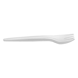 Papiergabel Weiß 17cm (50 Stück)