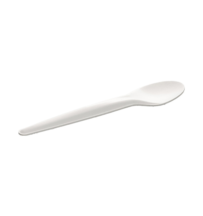 Kleiner Löffel Weiß 13cm (50 Stück) Kleiner Löffel Weiß 13cm (50 Stück)