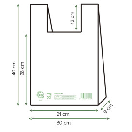 Hemdchenbeutel Home Compost “Classic” 30x40cm (100 Stück)