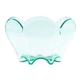 Servierschüssel Plastik Gewellt "Water Green" 70ml (20 Stück)