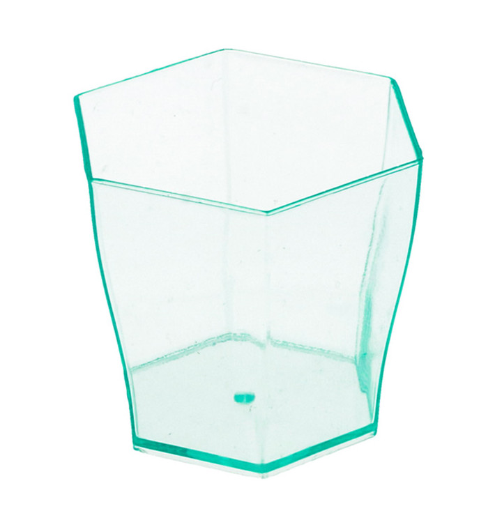 Dessertbecher Sechseckig "Water Green" 60ml (864 Stück) Dessertbecher Sechseckig "Water Green" 60ml (864 Stück)