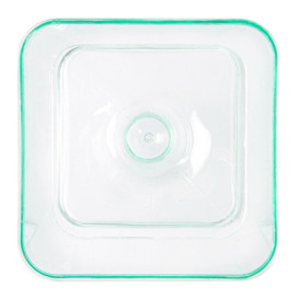 Plastikgläser Vierckig mit Fuß 60 ml (12 Stück)