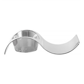 Plastikteller Gewellt Silber 9,5x4,2cm (50 Stück)