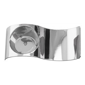 Plastikteller Gewellt Silber 9,5x4,2cm (50 Stück)