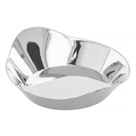 Servierschüssel Plastik Oval Silber 30ml 8x2cm (500 Stück)