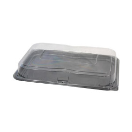 Plato Plastico Rigido Transparente Cristal de 18 cm (108 Uds)