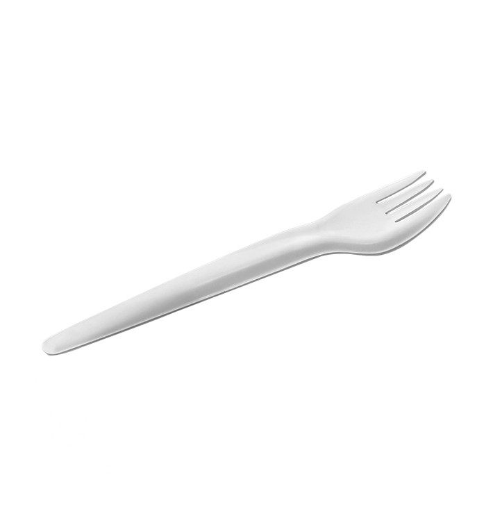 Papiergabel Weiß 17cm (50 Stück) Papiergabel Weiß 17cm (50 Stück)