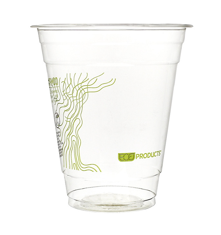 Becher Maisstärke PLA "Green Stripe" 355ml (1.000 Stück) Becher Maisstärke PLA "Green Stripe" 355ml (1.000 Stück)