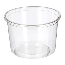 Plastickschale Kompostierbar PLA Transparent 480ml (50 Stück)