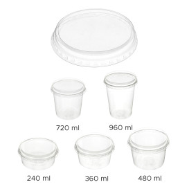 Plastickschale Kompostierbar PLA Transparent 960ml (50 Stück)