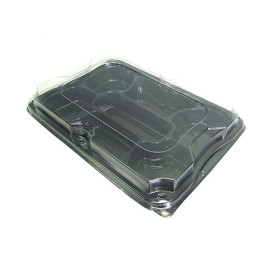 Plato Plastico Rigido Transparente Cristal de 18 cm (108 Uds)
