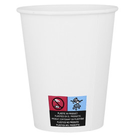 Kaffeebecher weiß ECO 8Oz/240ml Ø8cm (50 Stück)