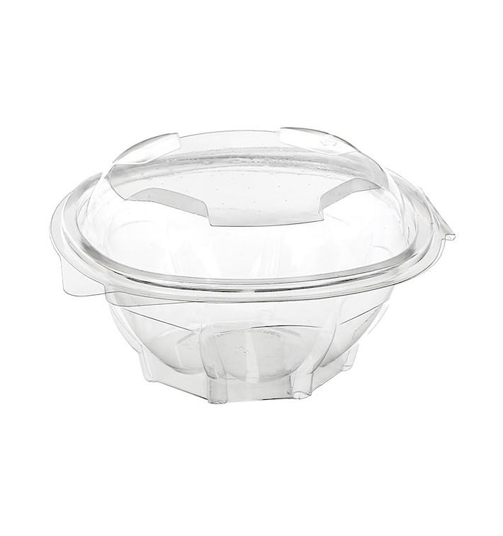 Salatschale Rund mit Klappdeckel PET 500ml (100 Stück) Salatschale Rund mit Klappdeckel PET 500ml (100 Stück)